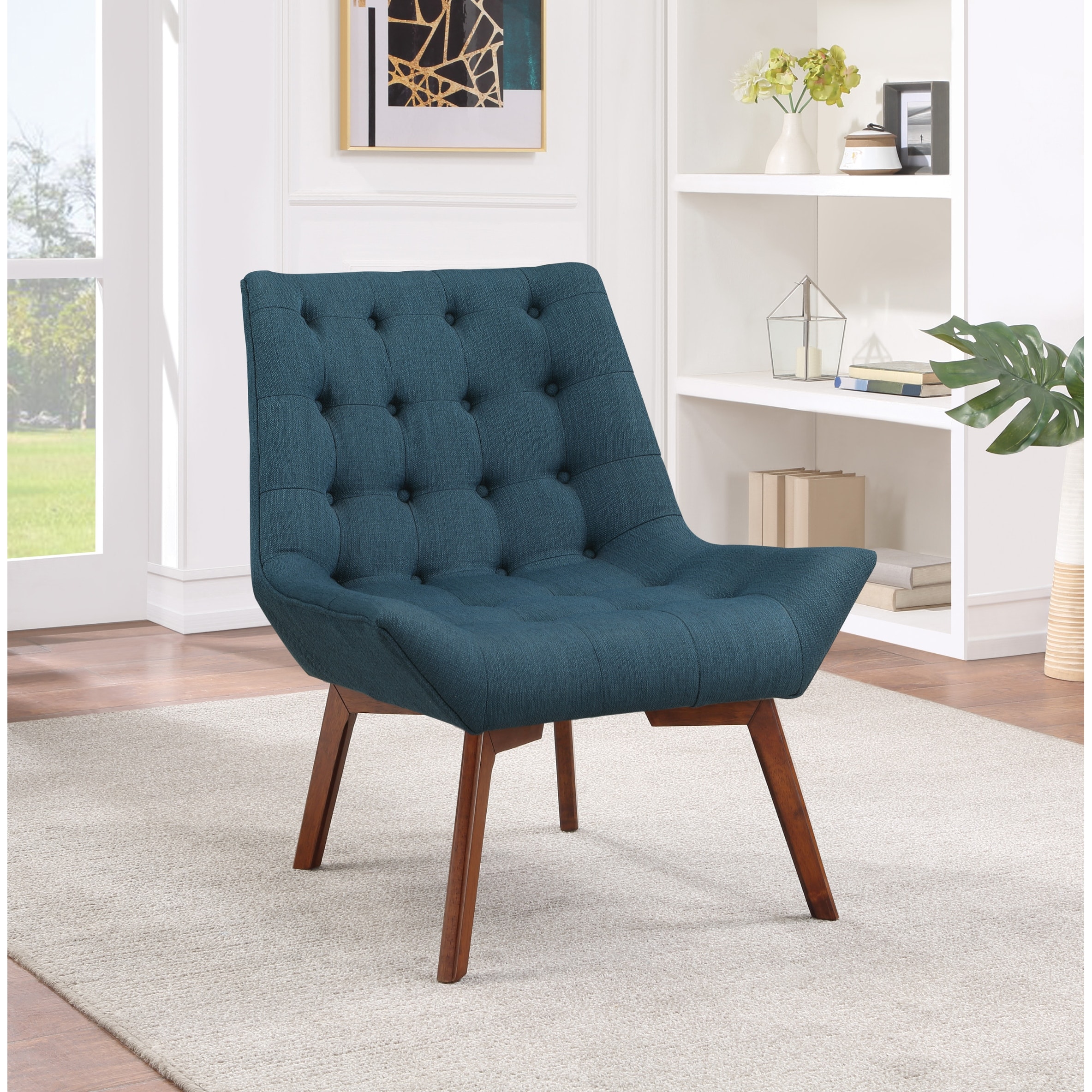 Grey hotsell tufted chair