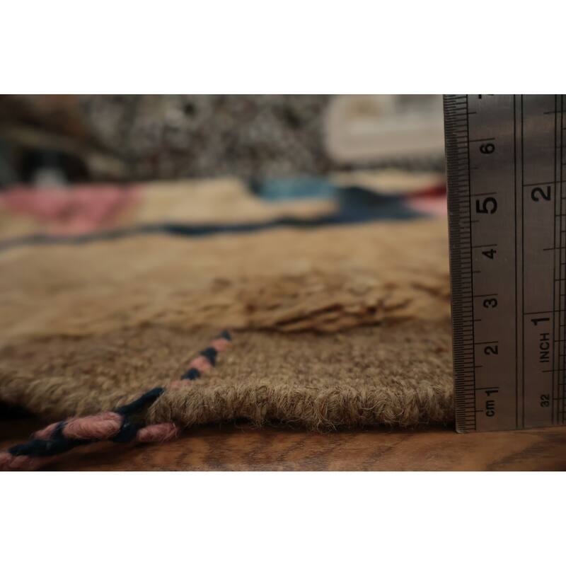 Hand Knotted Oriental 100% Wool Carpet Modern Tribal Multi-Colored Moroccan Area Rug - 10' 0'' X 8' 3''