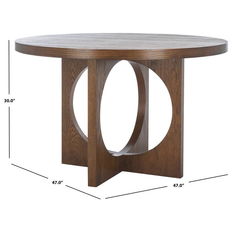 Feliciabella 47-inch Dining Table - 47Wx47Dx30H - Medium Oak