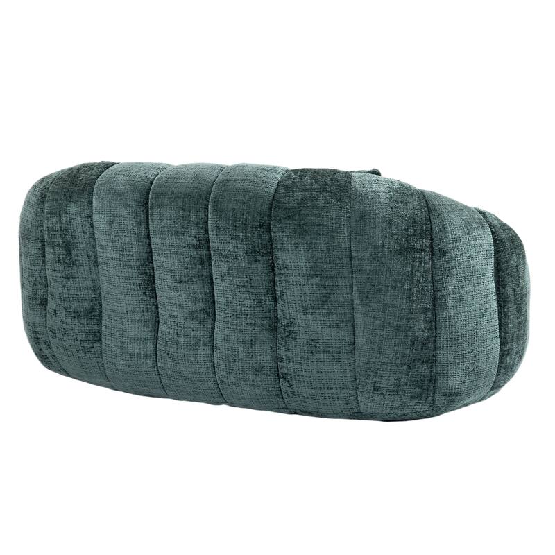 Emerald Modern 59" Chenille Loveseat Chaise Lounge Chair