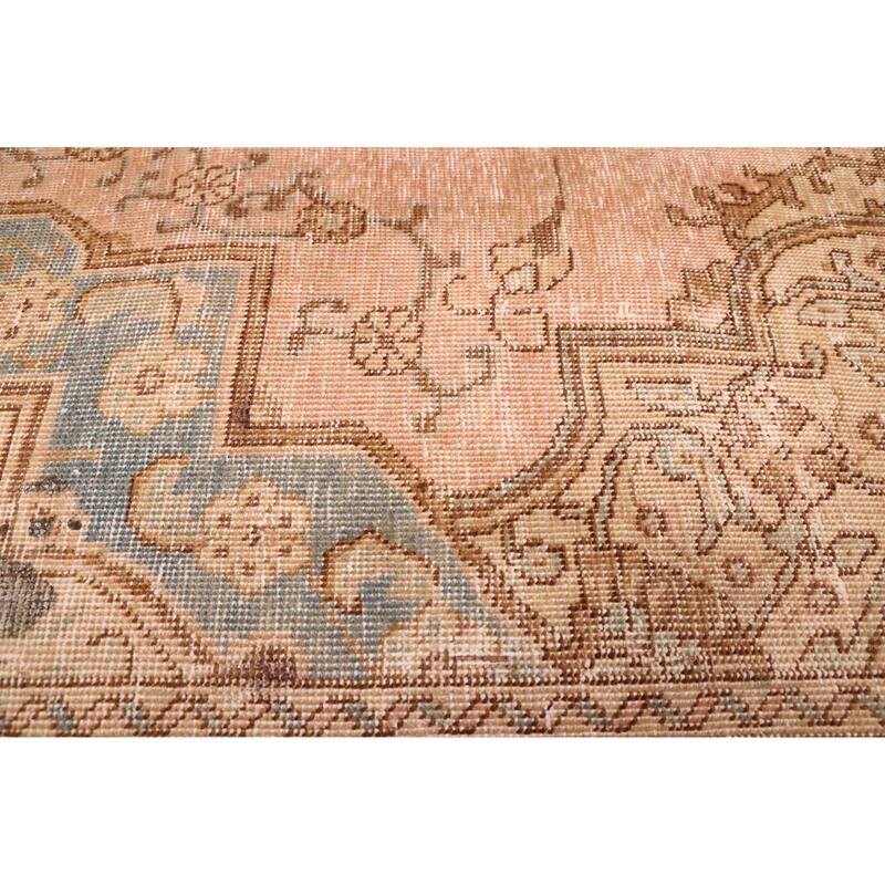 ECARPETGALLERY Hand-knotted Antalya Vintage Copper Wool Rug - 9'8 x 12'10