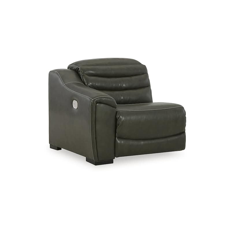 Signature Design by Ashley Center Line Black 2-Piece Power Reclining Sectional Loveseat - 80.75"W x 40"D x 35"H