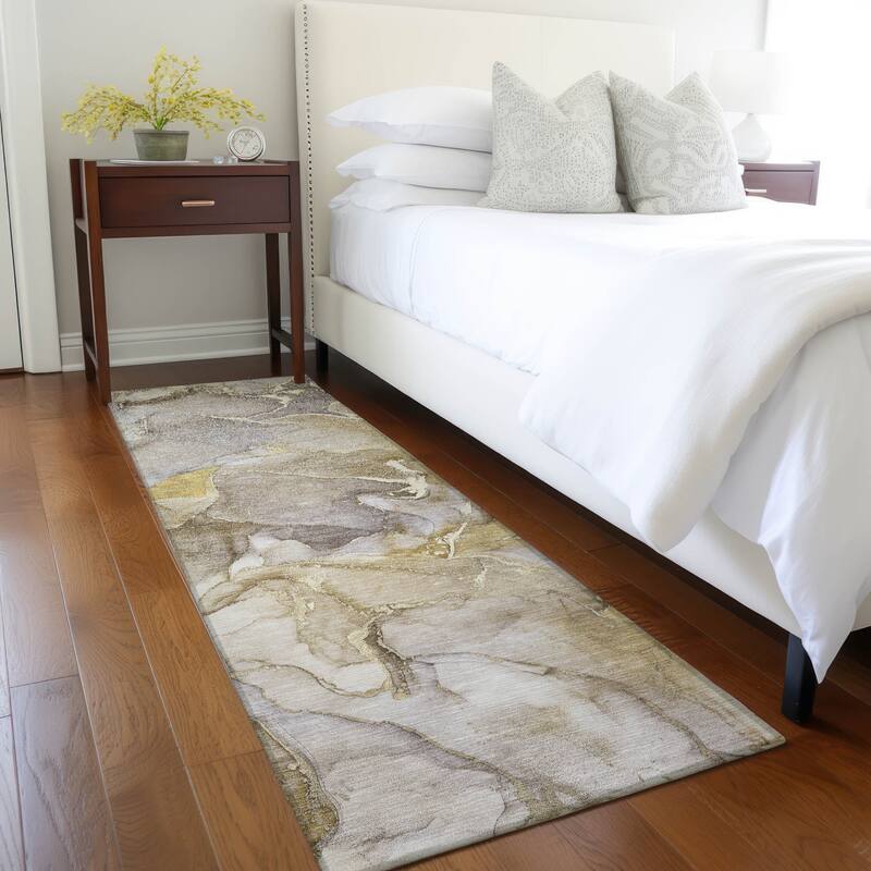 Pane Contemporary Abstract Weather Resistant Modern Chic Outdoor Rug