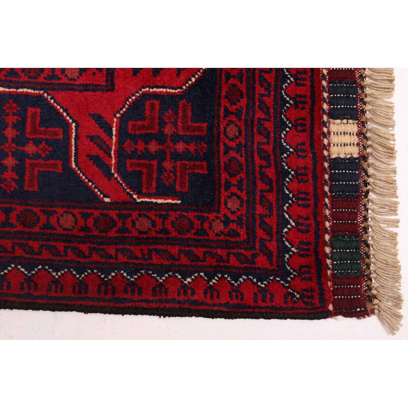 ECARPETGALLERY Hand-knotted Finest Khal Mohammadi Red Wool Rug - 4'2 x 6'10