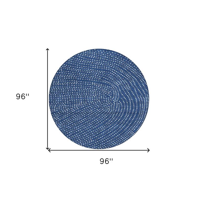 HomeRoots Polka Dot Transitional Rectangle Outdoor Rug