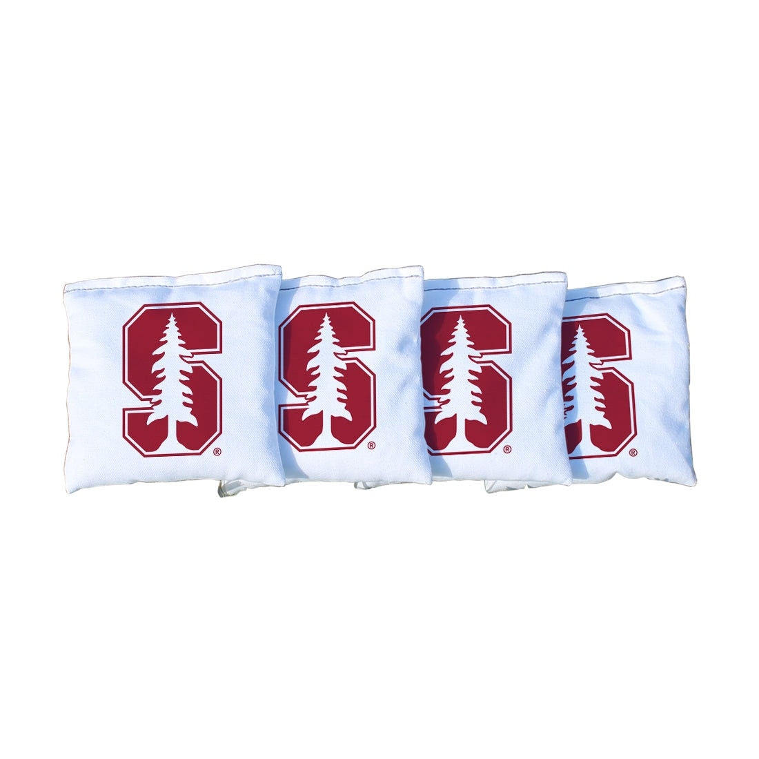 Stanford University Cardinal White Cornhole Bags