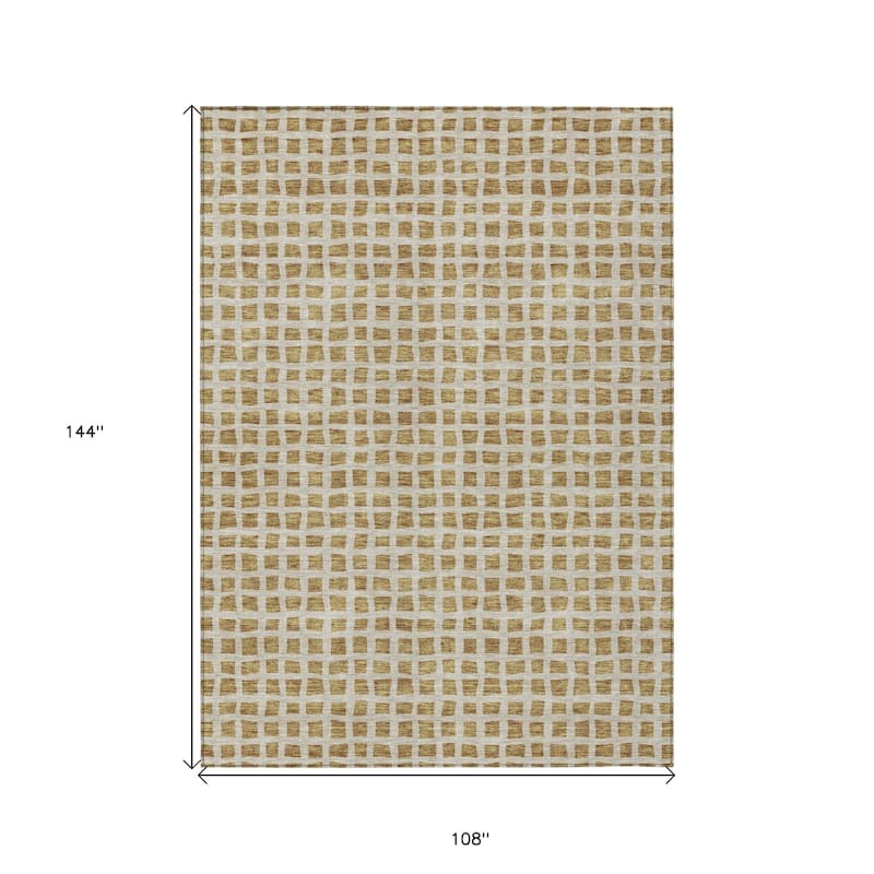 HomeRoots Geometric Transitional Rectangle Outdoor Rug