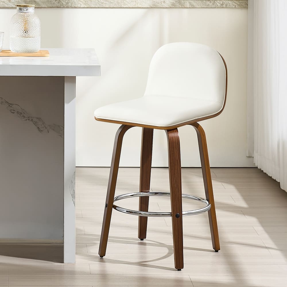 Upholstered Wood Swivel Bar Stools/ Counter Stool