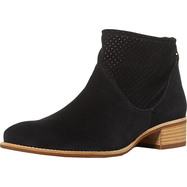 paul green black suede ankle boots