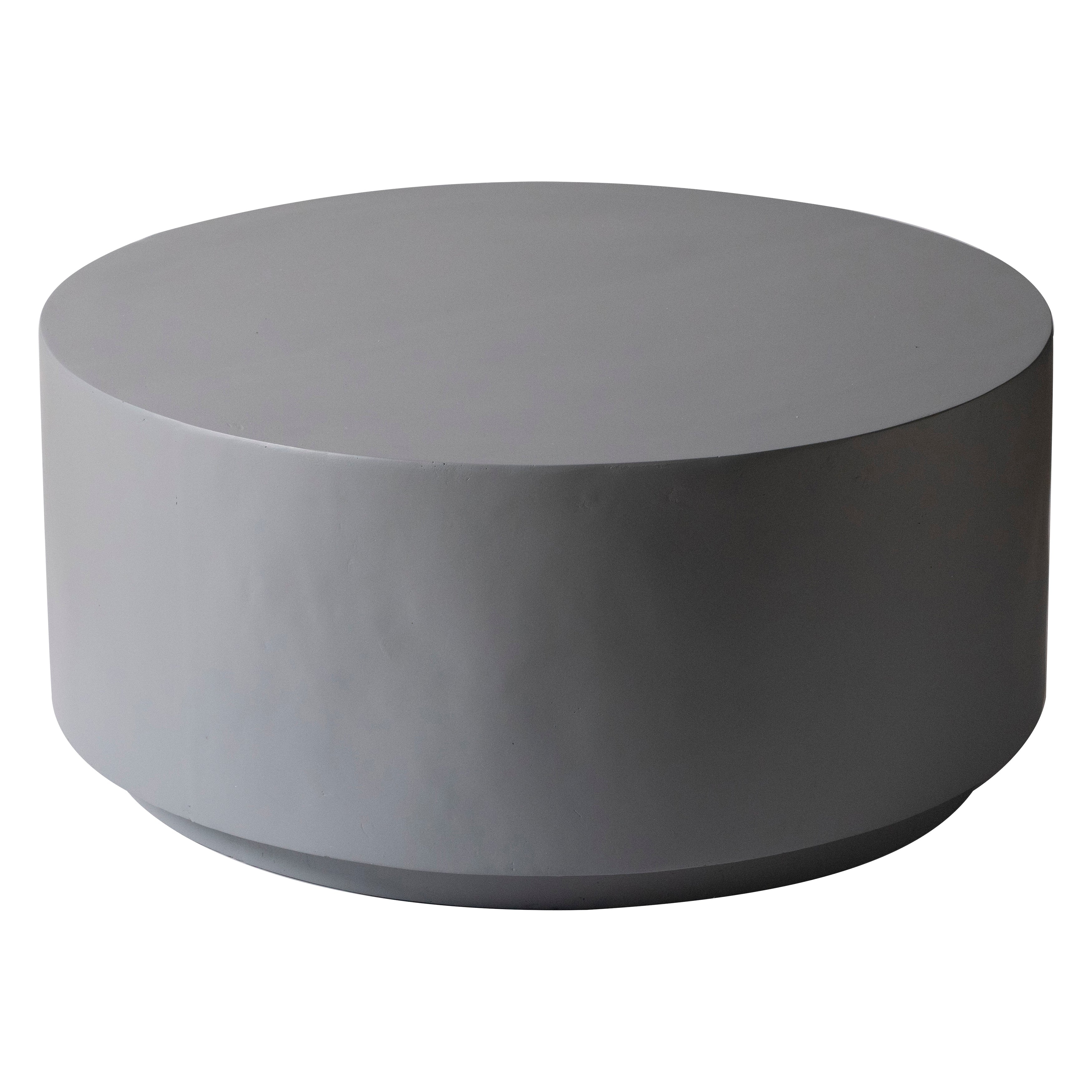 【人気商品！】 Terra 36-Inch Wide Coffee Table in Fiberstone Round Accent テーブル・チェア・ハンモック
