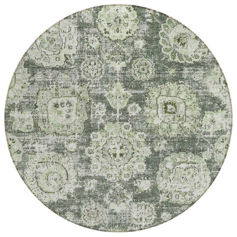 HomeRoots Floral Transitional Rectangle Outdoor Rug