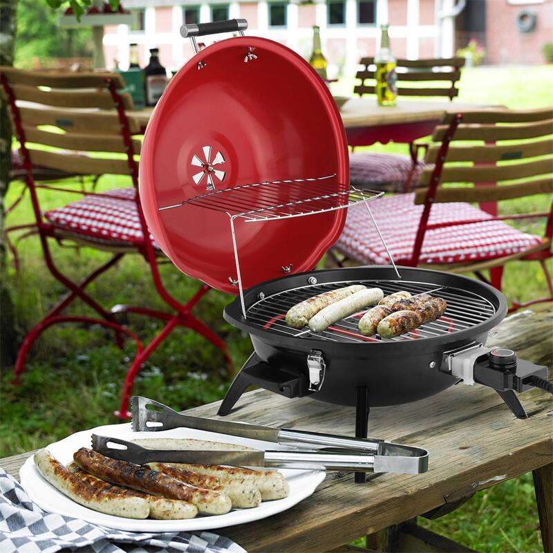 1600W Portable Double Layer Electric BBQ Grill
