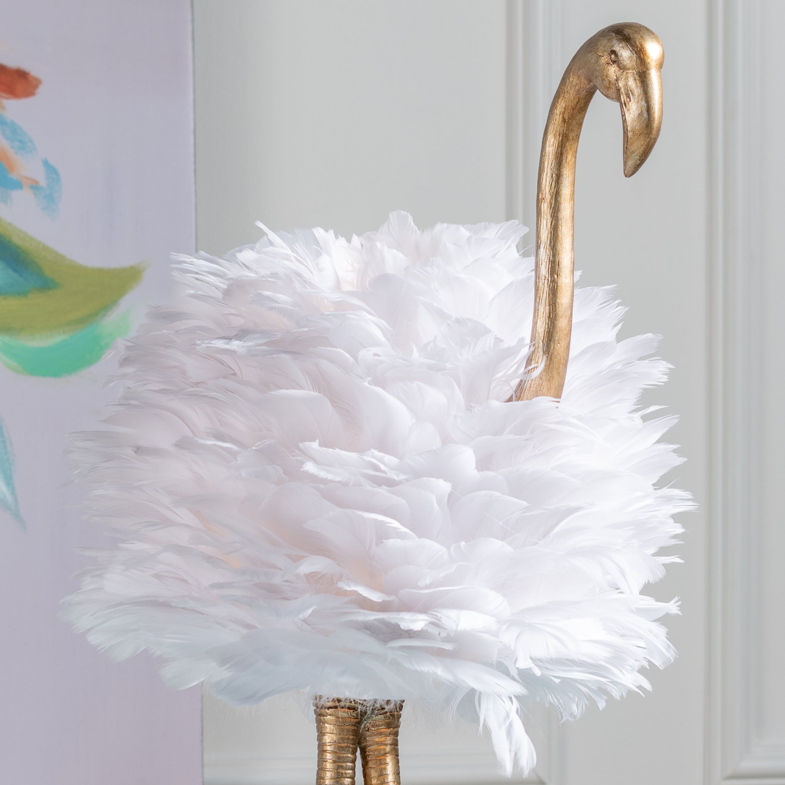Pier one flamingo lamp top