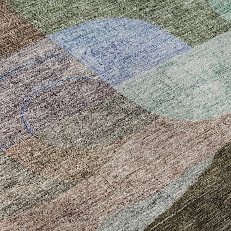 Premium Washable Super Soft Contemporary Abstract Mayfield Rug