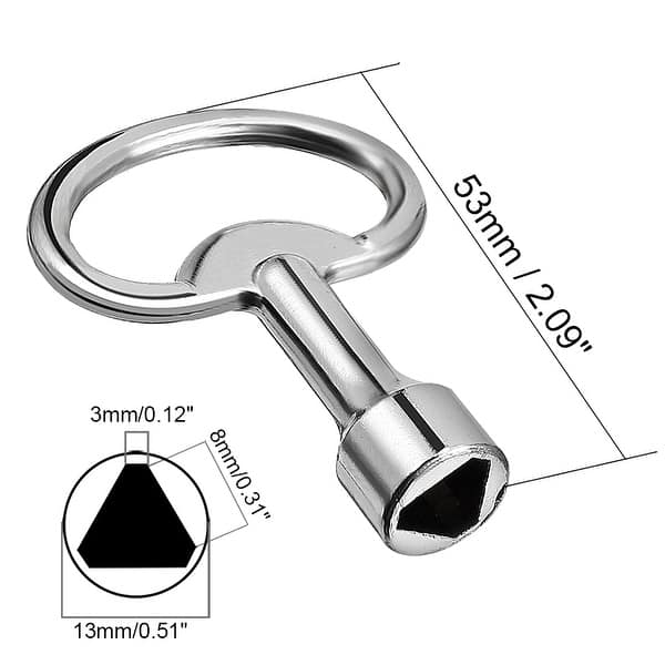 4pcs Zinc Alloy Triangle Electrical Key 13mmx8mmx2mm Bed Bath & Beyond 35709052