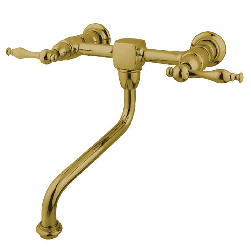 Kingston Brass Heritage 1.2 GPM Wall Mounted Bridge Bathroom Faucet