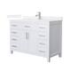 Option White / White Quartz Top / Brushed Nickel Hardware