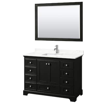 Wyndham Collection WCS202048S-QTZ-UNSM46 Deborah 48" Free Standing