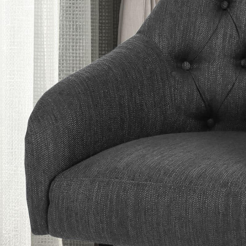 Barbour Upholstered Swivel Office Chair by Christopher Knight Home - N/A