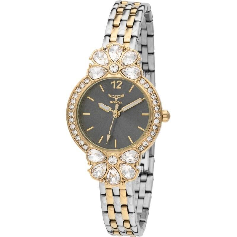 Invicta Women's 69106 Wildflower Quartz PC21S Copper Dial Watch - Black