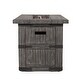 preview thumbnail 12 of 22, Arnton Outdoor Lightweight Concrete 48" Outdoor 40,000 BTU Rectangular Fire Pit by Christopher Knight Home