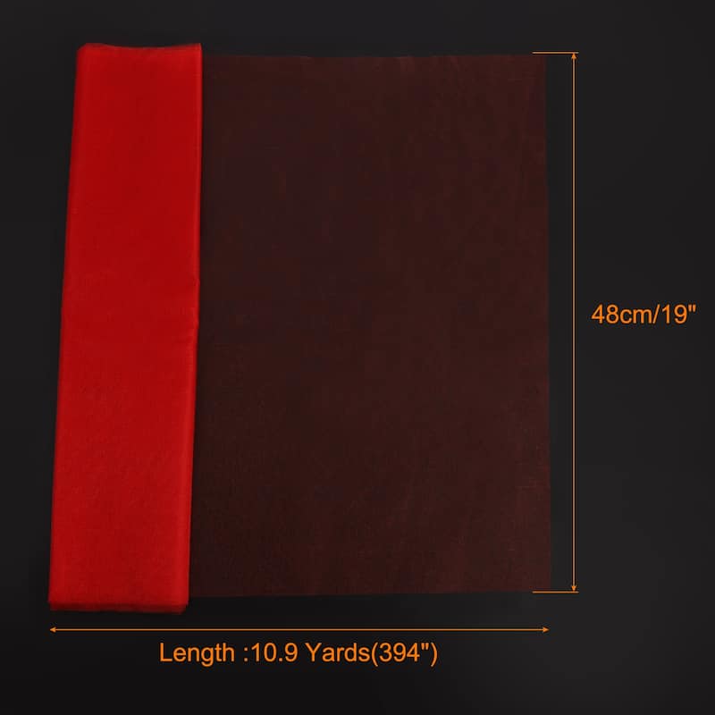 19" by 10.9 Yard Tulle Fabric Backdrop Curtains for Decor Wedding - Red