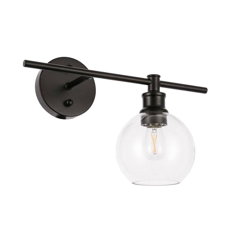 Collins 1-Light Glass Right Wall Sconce - 14.7/9.8