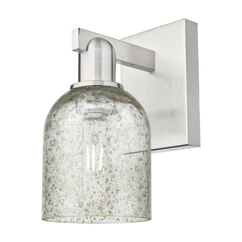 Innovations Lighting 716-1W-11-5 Caledonia Sconce Caledonia 11" Tall - Brushed Satin Nickel / Mica