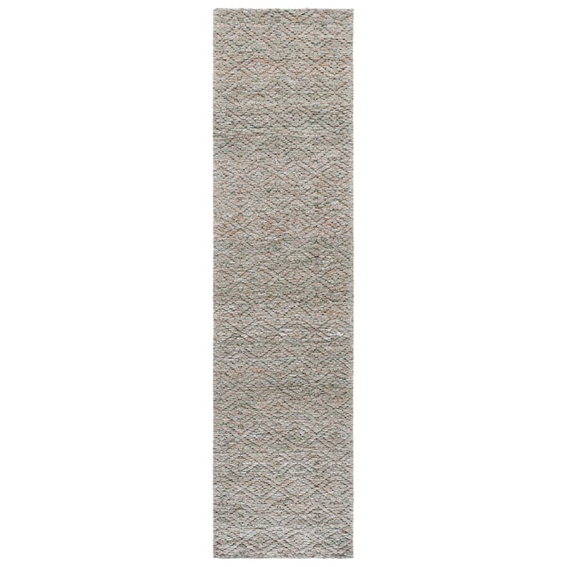 SAFAVIEH Handmade Harvest Kazuho Rug - 2'3" x 9' Runner - Green/Beige