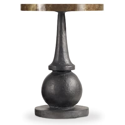 Hooker Furniture Curata 18" Diameter Acid Washed Brass Top Rustic