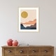 preview thumbnail 6 of 8, Amanti Art Paper Mesa II by June Erica Vess Wood Framed Wall Art Print - Svelte Natural
