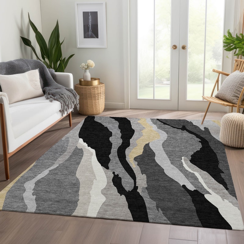 Premium Washable Super Soft Mid Century Modern Mayfield Rug