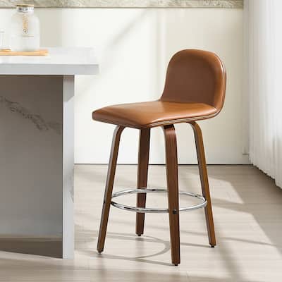 Upholstered Wood Swivel Bar Stools/ Counter Stool