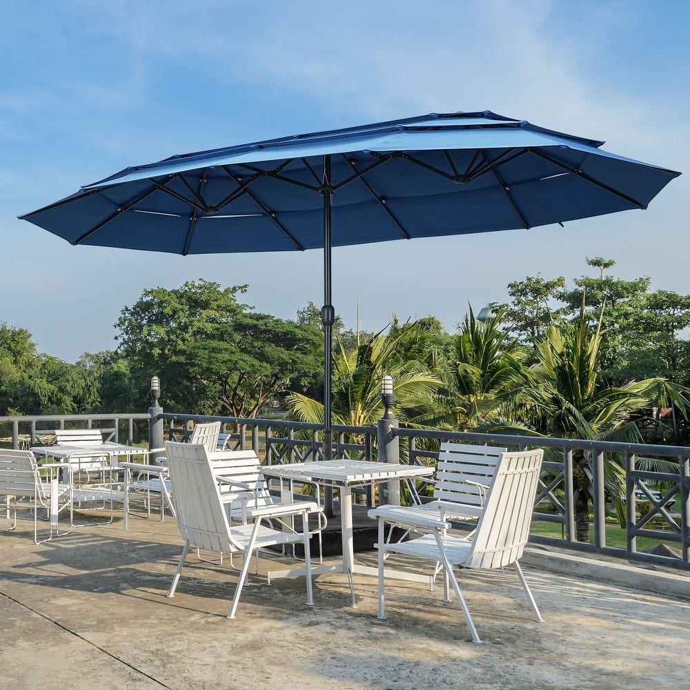 15ft Patio Umbrella with 3-Tiers Umbrella Top without Base