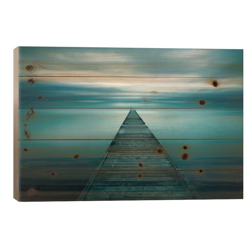 Evening Stillness Print On Wood by Andreas Stridsberg - Multi-Color - 26x40x1.5