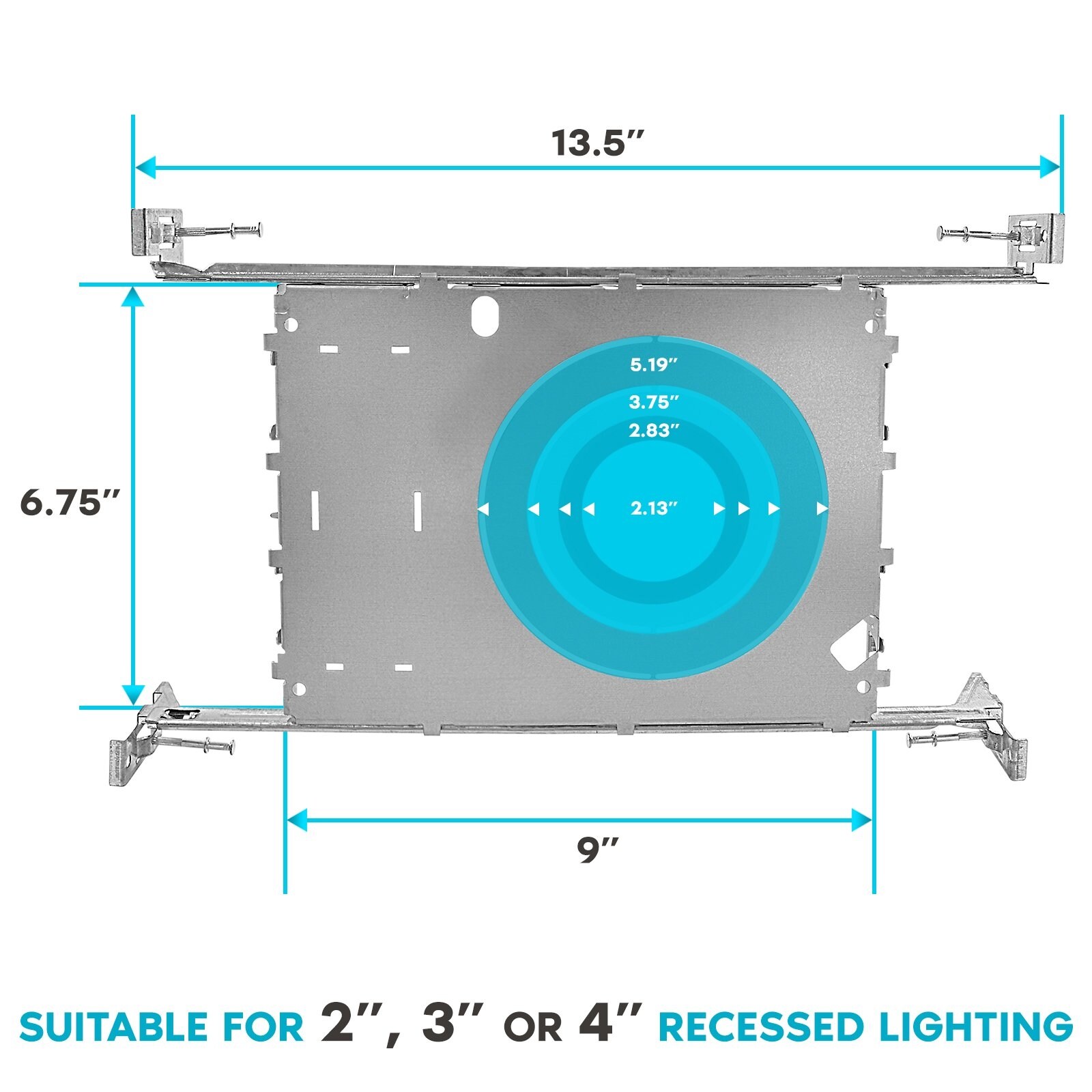 Recessed Lighting Installation Luxrite 24-Pack New Construction ...