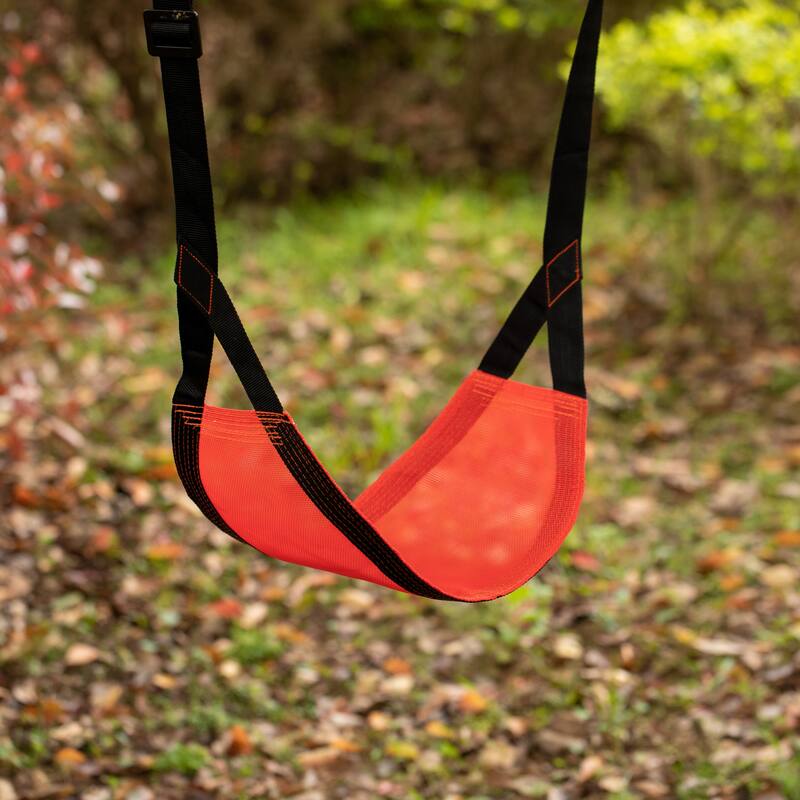 Indoor and Outdoor Patio Playground Kids Fun Hanging Mesh Fabric Tree Swing with Adjustable Strap