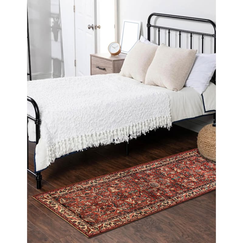 ECARPETGALLERY Hand-knotted Andelz Dark Copper Wool Rug - 3' 8" x 9' 9"