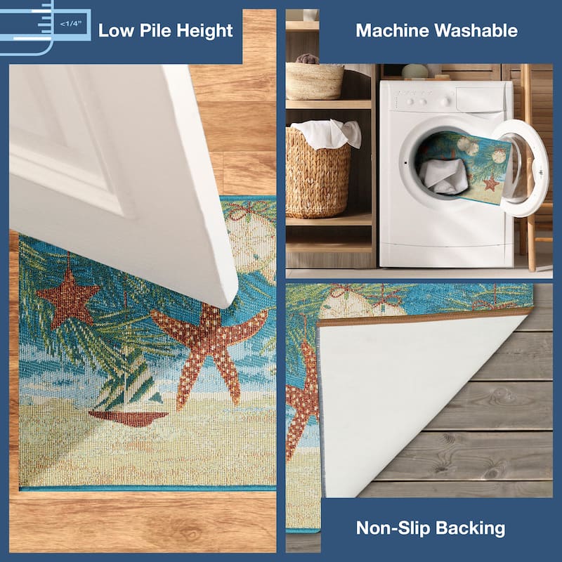 Liora Manne Esencia Coastal Ornaments Indoor/Outdoor Mat