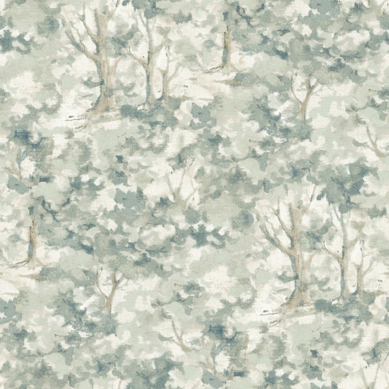 Chesapeake Thicket Teal Forest Wallpaper