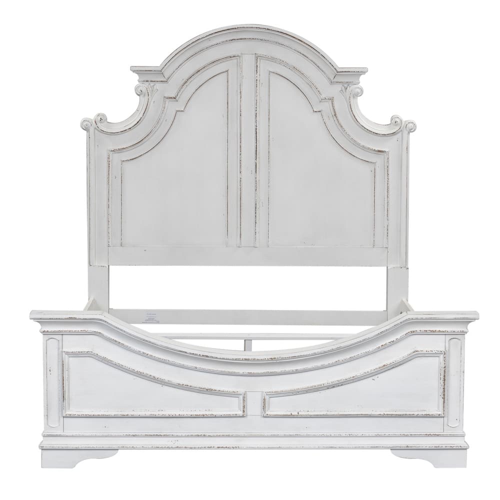Liberty Furniture Magnolia Manor Panel Bed, Bresser, Mirror, and Chest - California King, King or Queen