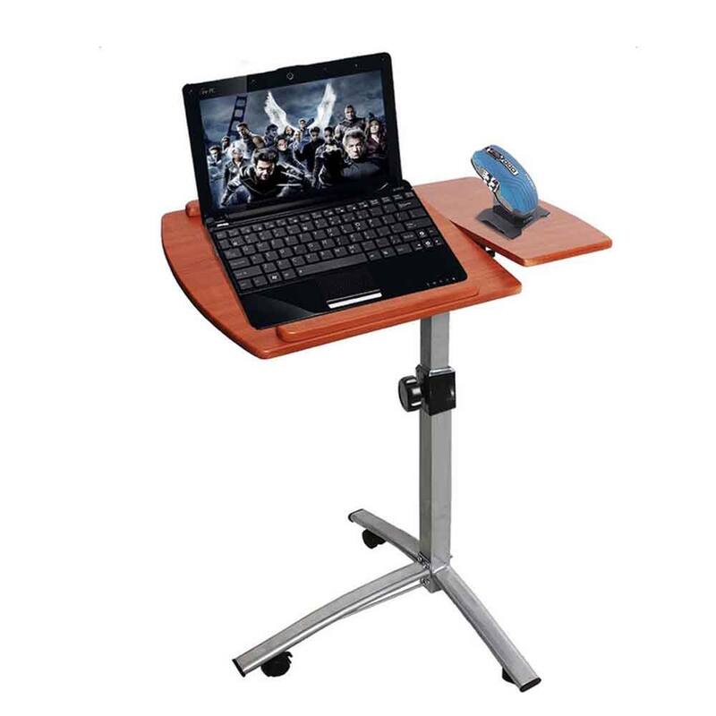 40.9"Home Use Multifunctional Lifting Computer Desk Brown/Black - Brown