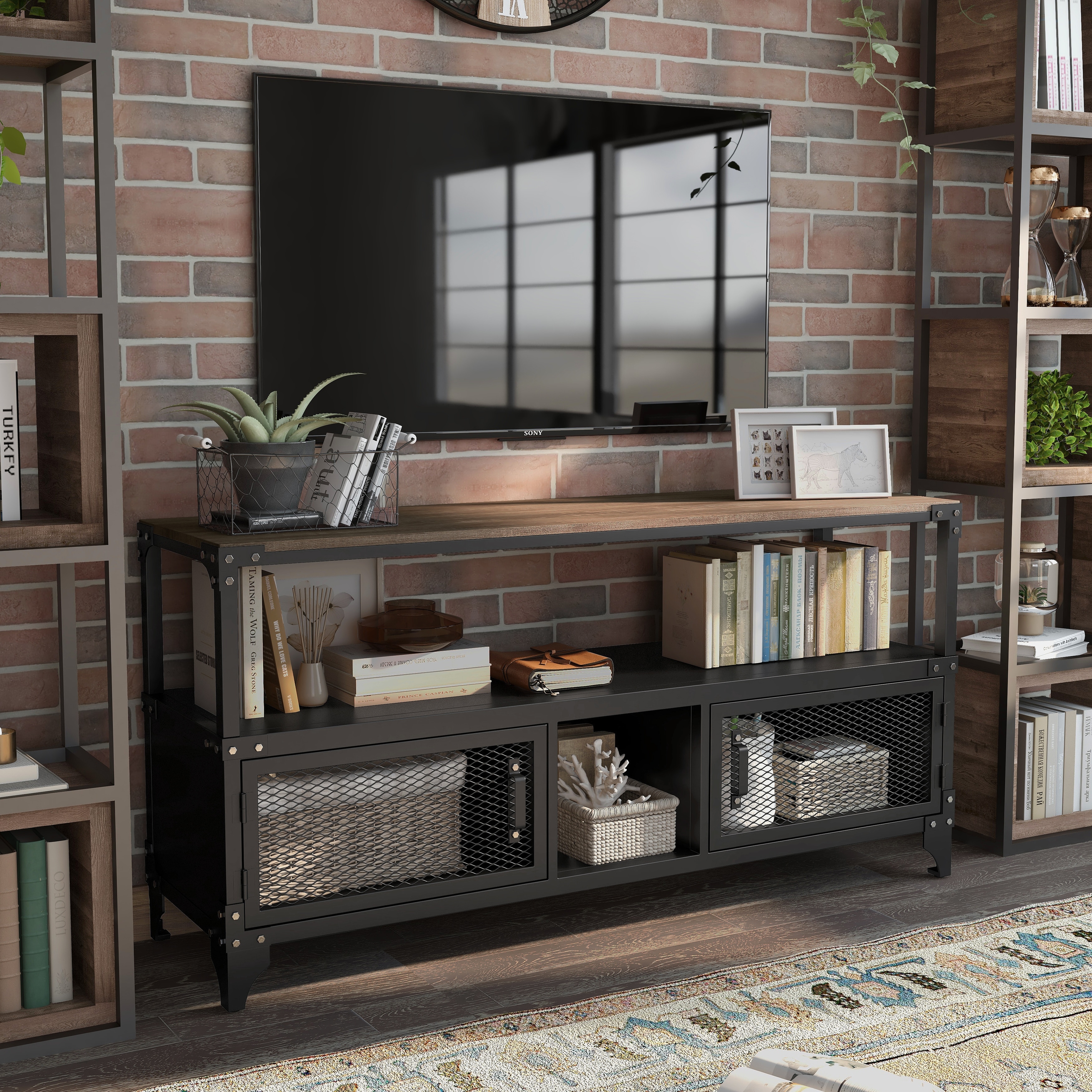 テレビ equals WALL anatairo regular type BLACK V2 Wall-side Type | WALL INTERIOR TV STAND