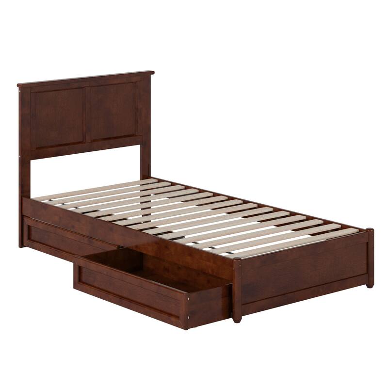 Felicity Platform Bed with Panel Footboard and Storage Drawers