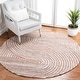 preview thumbnail 25 of 49, SAFAVIEH Handmade Southampton Catena Abstract Wool Rug 6' Round - Rust