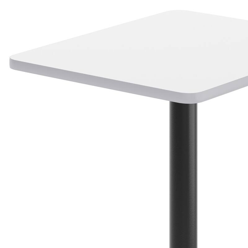 24'' x 30'' Rectangular Table Top with 22'' x 22'' Bar Height Table Base - 30"D x 24"W x 43.125"H