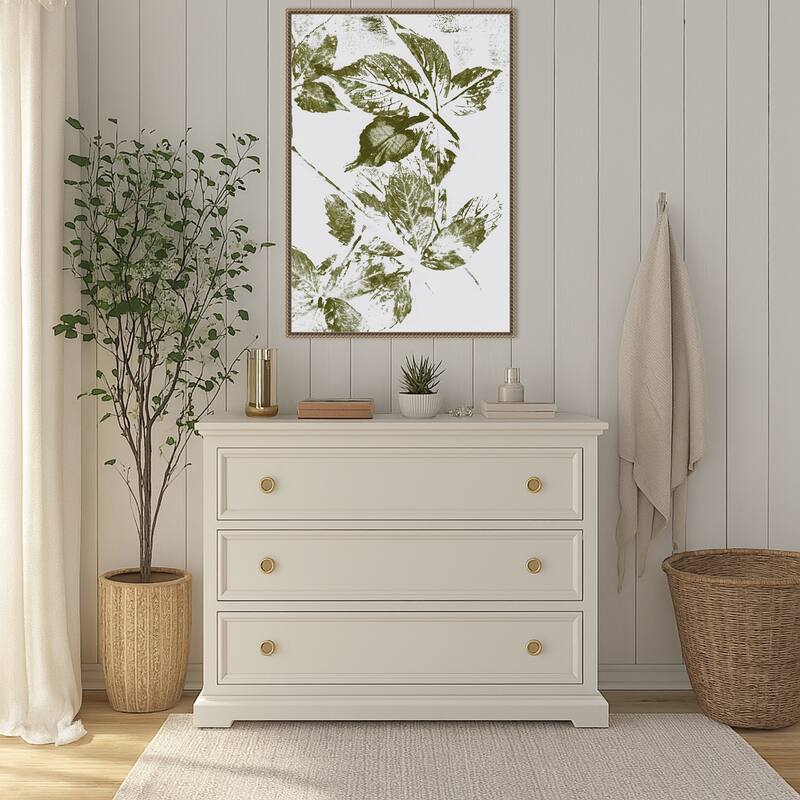 Leaves No. 1 by Maira Ribena (23 x 33 in.), Framed Canvas Wall Art Print
