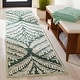 preview thumbnail 99 of 137, SAFAVIEH Handmade Capri Ilianka Wool Rug 2'3" x 11' Runner - Dark Green/Ivory - Runner