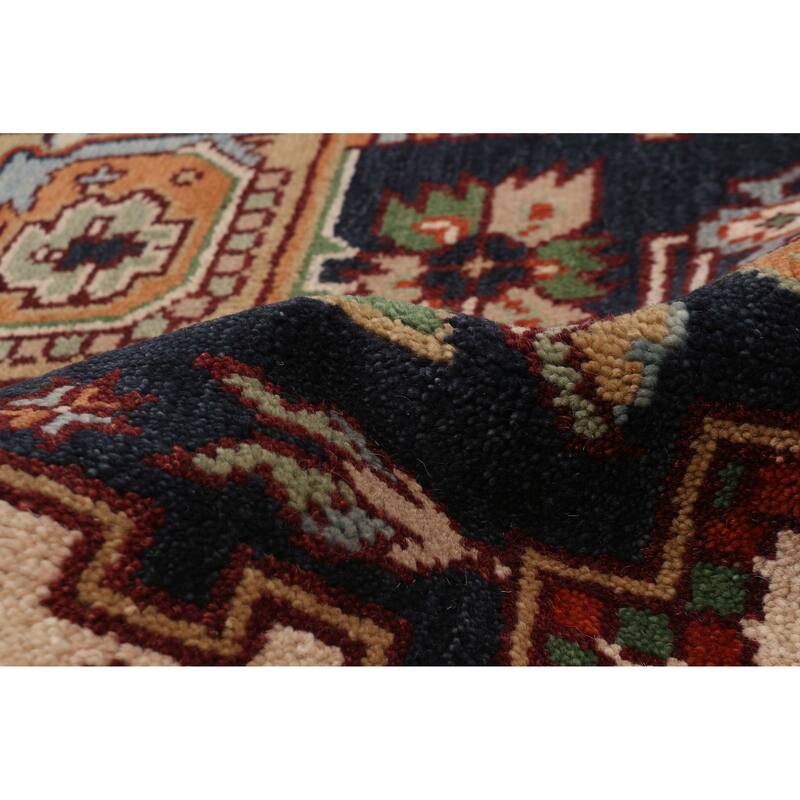 ECARPETGALLERY Hand-knotted Serapi Heritage Dark Navy Wool Rug - 8'1 x 10'0