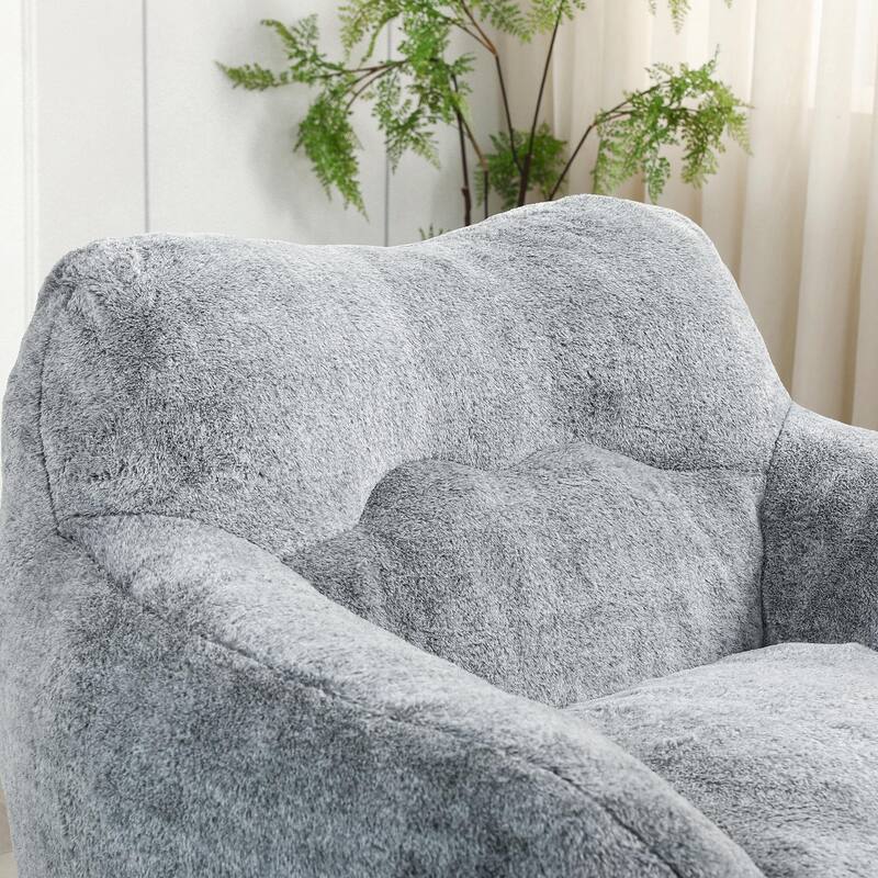 Bean Bag Sofa Chair with Armrests, Stuffed High-Density Foam, Lazy Sofa Comfy Chairs